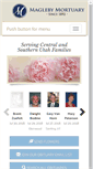 Mobile Screenshot of maglebymortuary.com